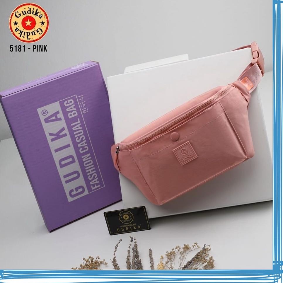 GUDIKA - Waistbag Couple Fashionable Import Original 5181 - Tas Tas Selempang Bahu Kekinian Bahan Ny