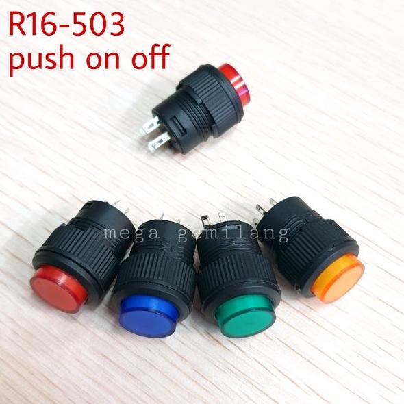 Push Button R16-503 (push on off)