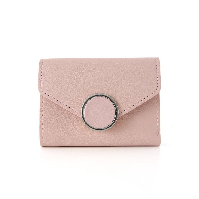 Sera Women s Ring Ring Trifold Multifungsi Dompet Kecil Trendi Dompet Kecil Retro Serbaguna