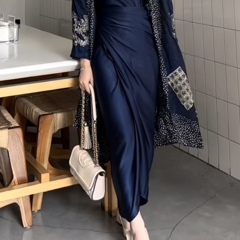 FRASYA BUTIK | Rok Lilit Polos/Motif Bahan Viscose/Silk