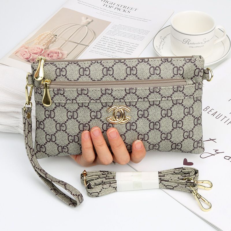 Sera Fashion Baru Wanita Kecil Tas Diagonal Tas Wanita Dompet Kopling Tas Ponsel Dompet Koin Tangan Membawa Kopling tas Dompet Panjang