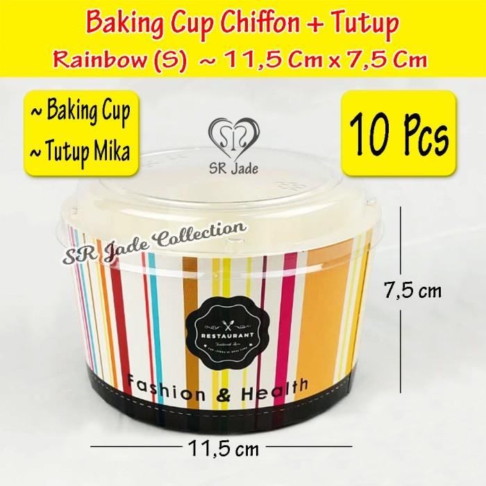 

Loyang Chiffon Kertas + Tutup Mika Kecil Mini Baking Cup Case