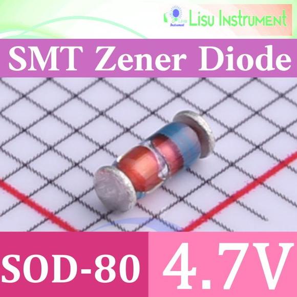 SMT 0.5W 4.7v Zener Diode 4V7 ZMM4V7 LL34 SOD80C SMD