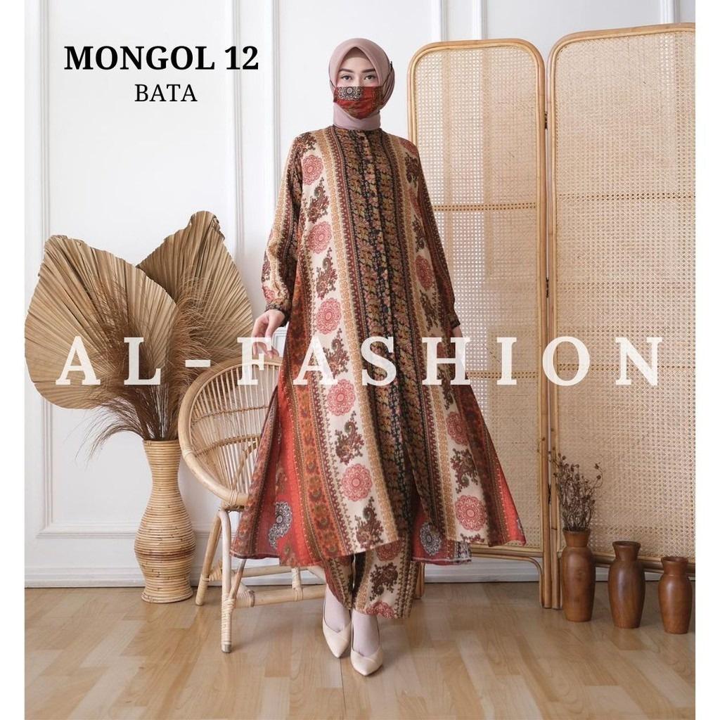 ABA agenbajuofficial - ONE SET SET CELANA+LONG TUNIK ARAB MONGOL - oneset mongol - setelan mongol - 