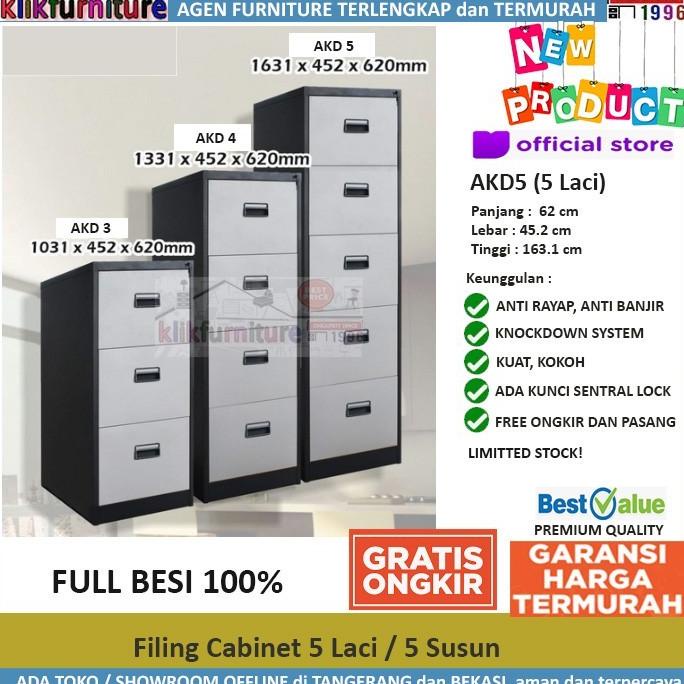 

Terbaik Filing Cabinet Besi 5 Susun 5 Laci Akd5 Berkualitas