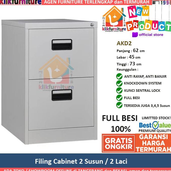 

Terbaik Filling Cabinet Besi 2 Laci / 2 Susun Akd2 Terbaik