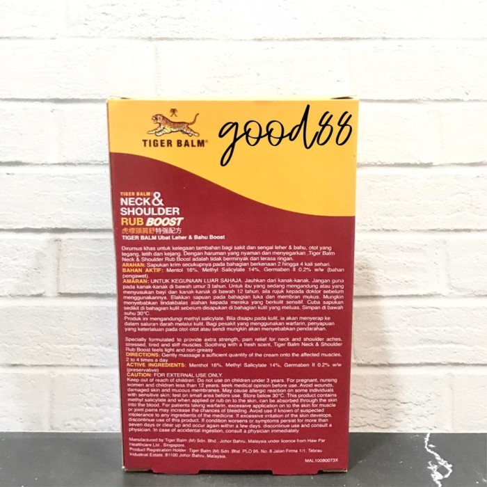 Tiger Balm - Neck&Shoulder Rub BOOST