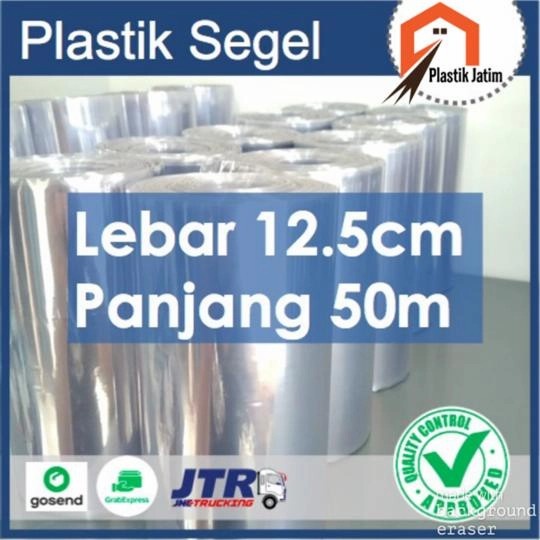 

BRG BARU PLASTIK SEGEL Uk. 12.5CM x 50M - Heat Shrink/Plastik Menciut (12,5cm)