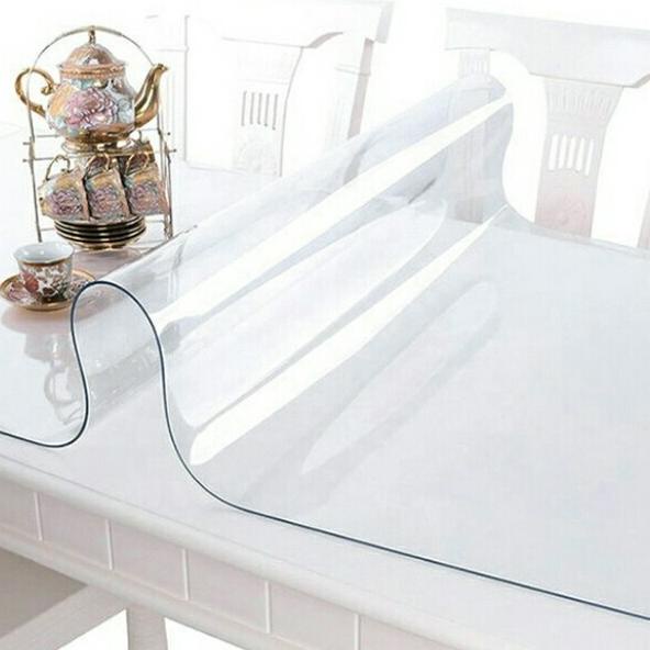 TAPLAK MEJA PLASTIK BENING TEBAL ANTI AIR / PVC 1,2mm GOOD QUALITY