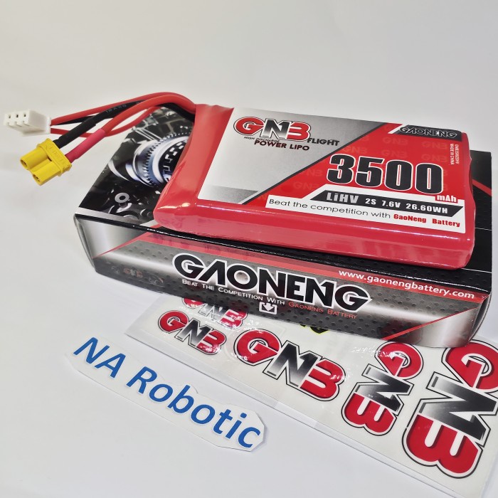 Baterai Lipo GNB 3500mAh 2S 2C 7.6V HV QX7