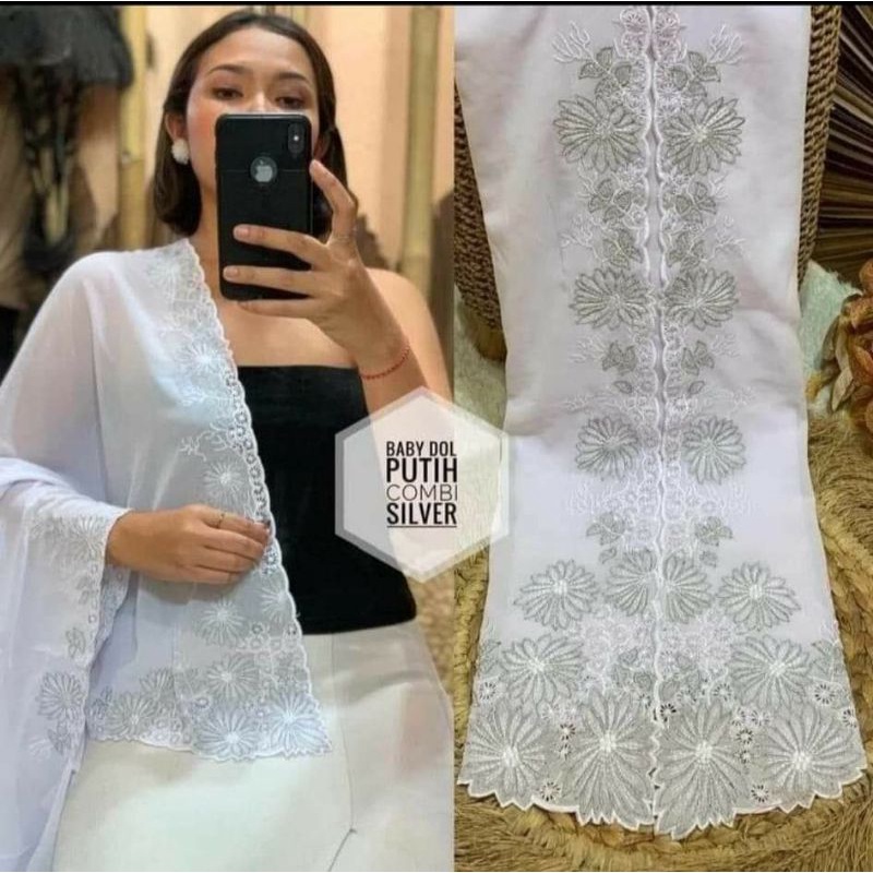 kain bordir putih murah terlaris terbaru kain kebaya bali juwita bahan kebaya encim