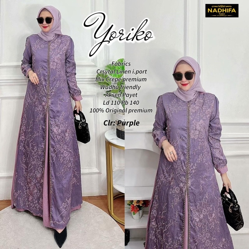Yoriko dress / gamis lebaran BY NADHIFA