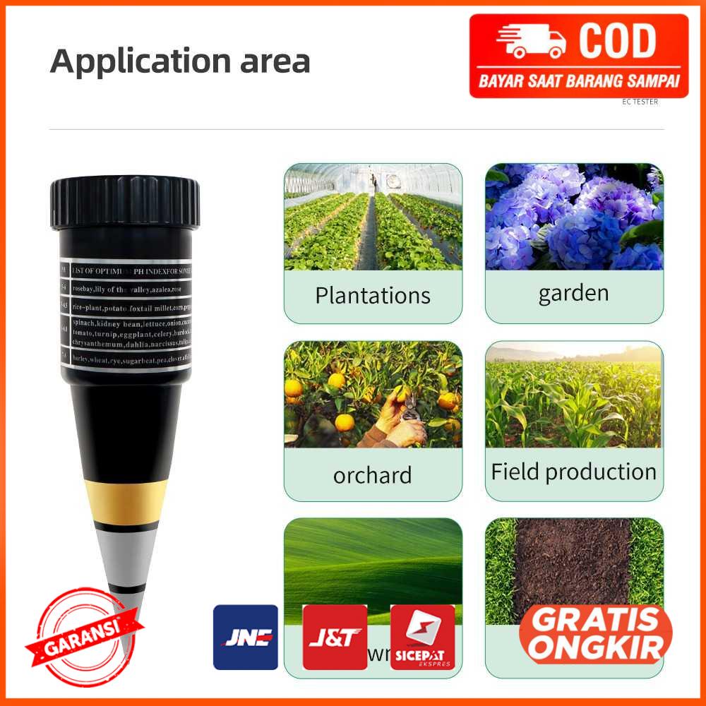 Pengukur Kelembapan dan PH Tanah Soil Humidity Tester JJ2
