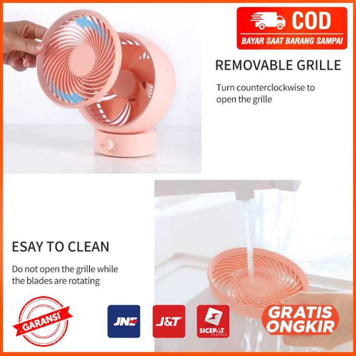 Kipas Mini Meja Desk Fan Adjustable Speed USB 330