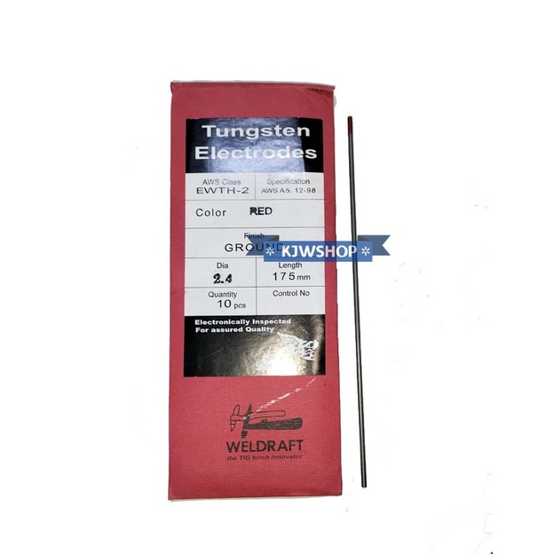 Tungsten Electrodes Argon 2,4mm Jarum Las Argon 2.4 mm Kawat Las Argon murah