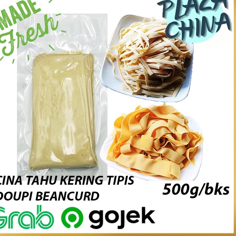 idu1U5g Harga Spesial CHINA Tahu kering Tipis Doupi Beancurd 1 Bungkus isi 500 g Dou Pi
