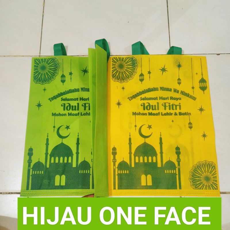 

tas idul fitri murah 30x40 lipat samping