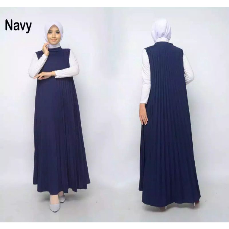 (FREE ONGKIR)COD PROMO BESAR BESARAN LONG DRESS PLISKET/DRESS PLISKET/GAMIS KUTUNG/DRESS