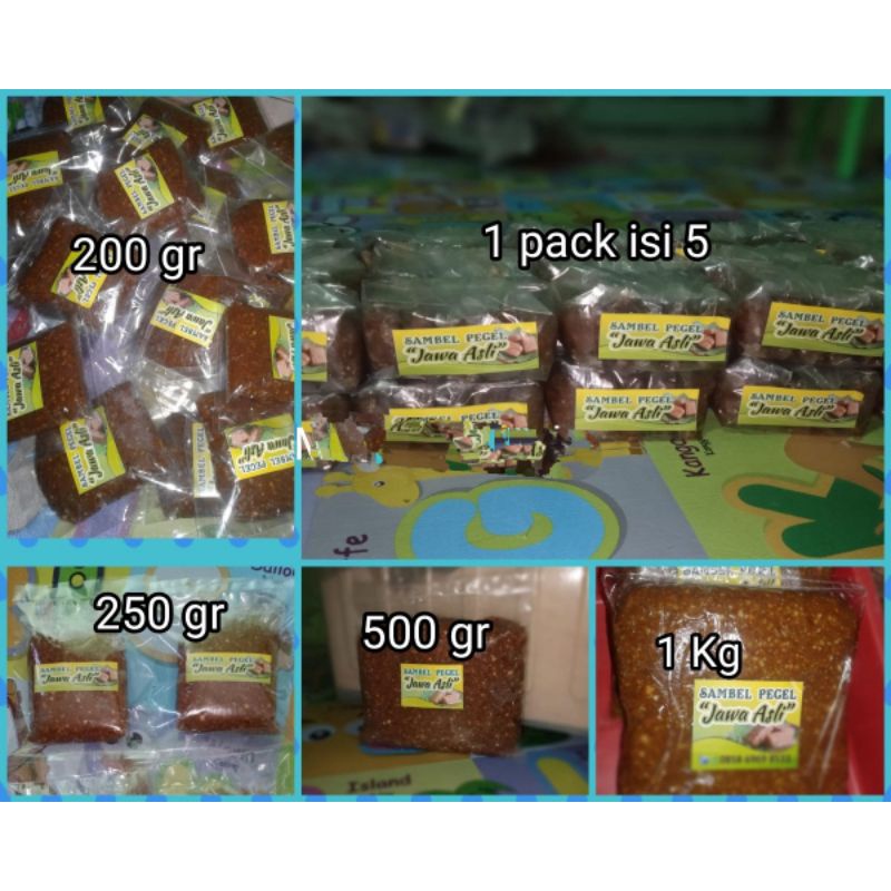 

sambel pecel 1pack isi 5