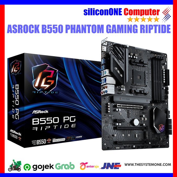 Terlaris Asrock B550 Phantom Gaming Riptide