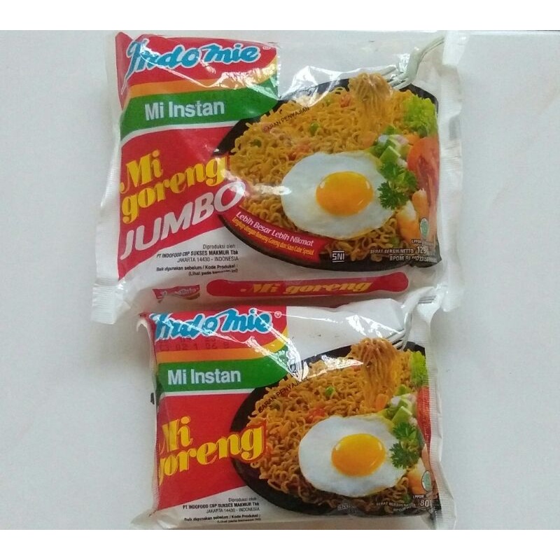 

INDOMIE GORENG 80GRM DAN 125GRM/Jumbo/ Mie Instan