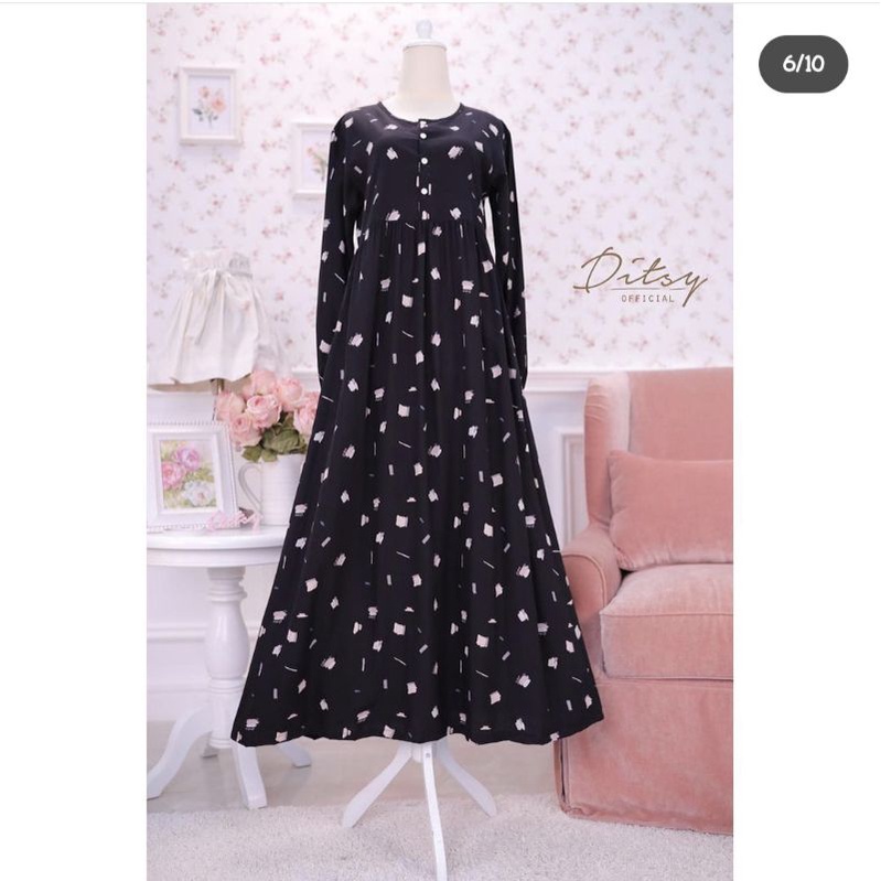 DITSY PAINT PITCHBLACK L