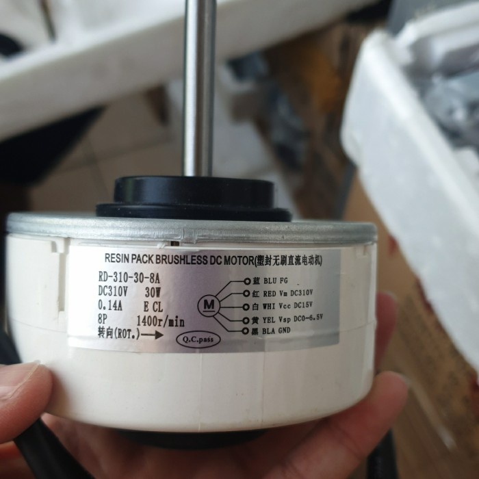 Indoor dinamo motor fan ac LG DC 310V 5 kabel baru