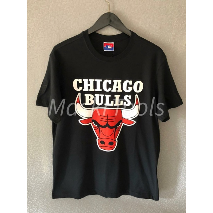 TSHIRT OVERSIZE CHICAGO BULLS MLB BLACK PREMIUM KAOS PRIA WANITA MURAH