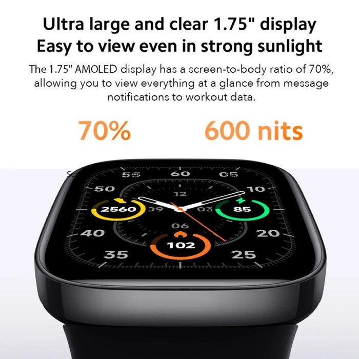 Smartwatch Xiaomi Redmi Watch 3 Amoled 1.75&quot; - Redmi Watch 3