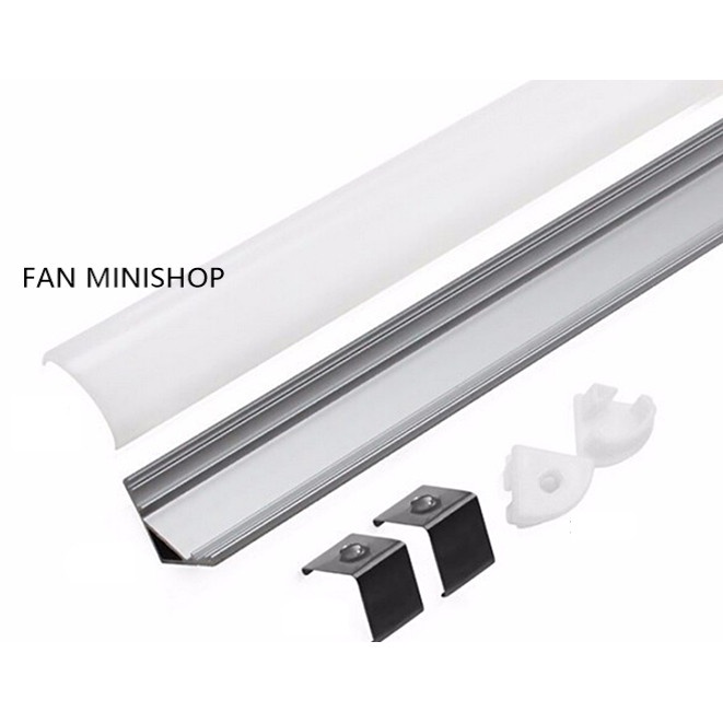 lampu led ALUMINIUM SIKU LED STRIP/HOUSING LED STRIP 1M(S2F2) lampu led lampu led aquarium lampu led