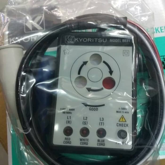 Komp Kyoritsu 8031 3 Phase Sequence Rotation Checker Alat Ukur Original