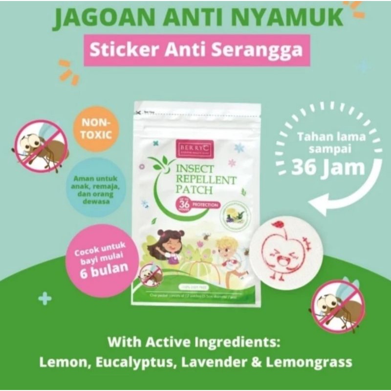 BerryC Insect Repellent Patch / Stiker Anti Nyamuk