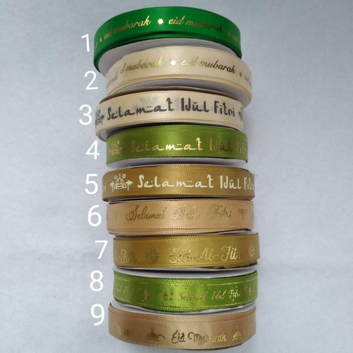 

Pita Lebaran Idul Fitri Satin 1/2 Inch 1.25Cm Per Roll 085