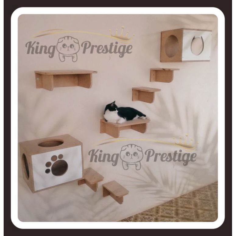 HidroAquatic - Cat wall Premium cat playground cat scratcher mainan kucing garukan kucing Cat condo