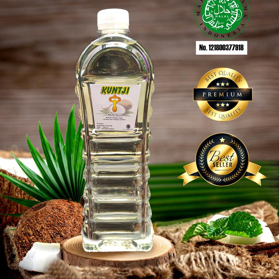 

CodeLl2L6 Cuci Gudang MINYAK KELAPA ASLI 1000 ML MINYAK KLENTIK MURNI KUNTJI