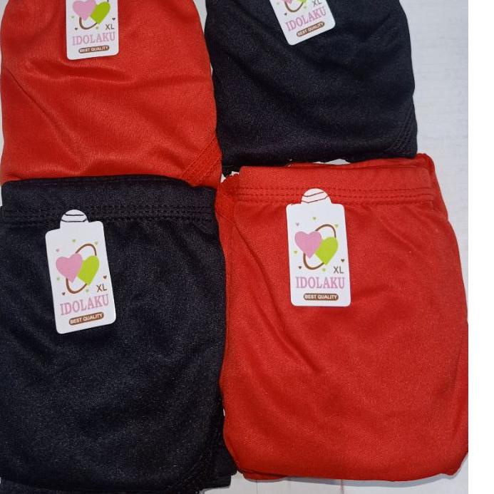 Terkini 12 PCS/ CD Idola Ku/ Celana Dalam Bahan hyget/satin/licin LUSINAN 【msa【