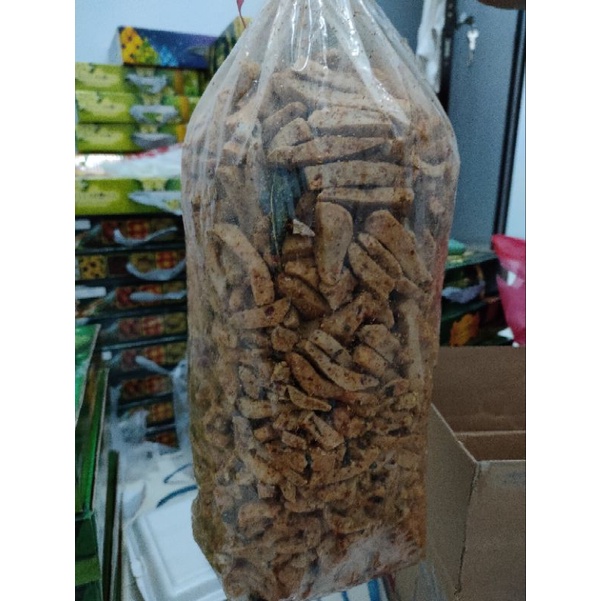 

Basreng Stik Pedas Daun Jeruk Garing Bahan Ikan Enak