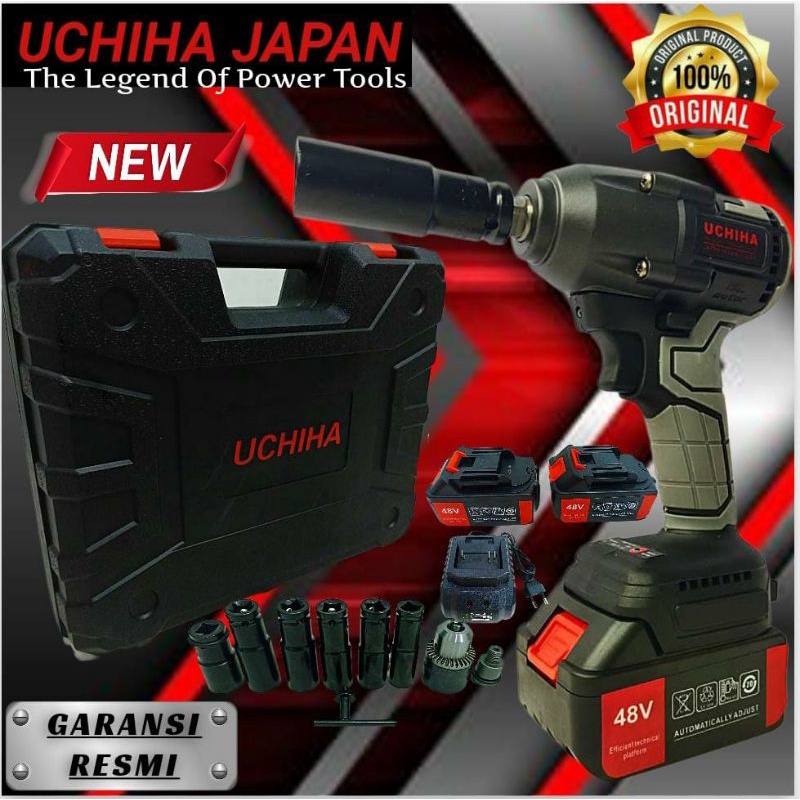 Impact wrench 48vf uchiha mesin pembuka baut ban roda truck mobil motor cvt impek impak