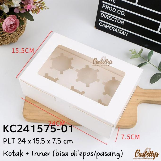 

*:*:*:*:*] Kotak Box Kue KC241575-01 Cupcake Pie Tart Bolu Brownies Cake Roti