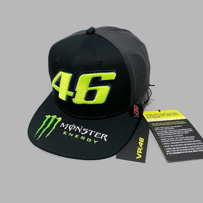 TOPI ORIGINAL VR46 316603 BLACK ---READY---
