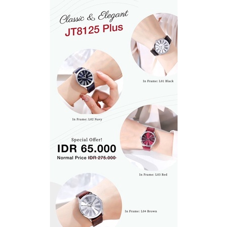 JAM TANGAN 8125 PLUS JIMS HONEY + BOX EXCLUSIVE