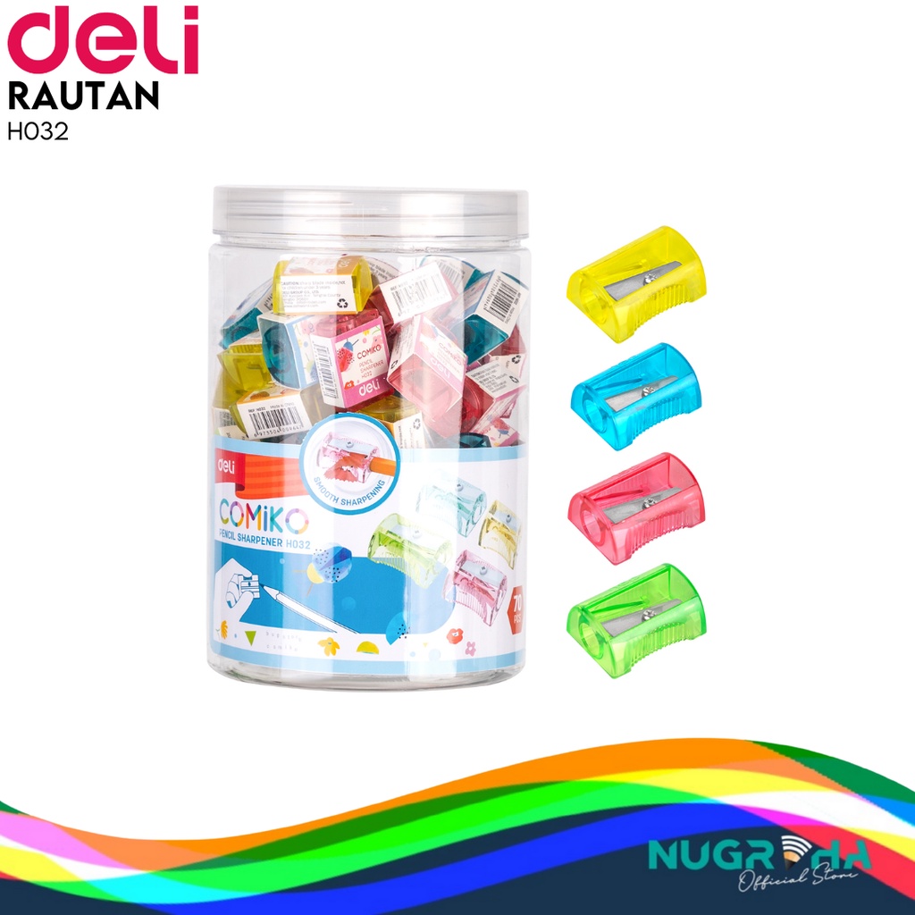 

Deli Serutan Pensil Rautan Pensil Sekolah Pencil Sharpener – H-032