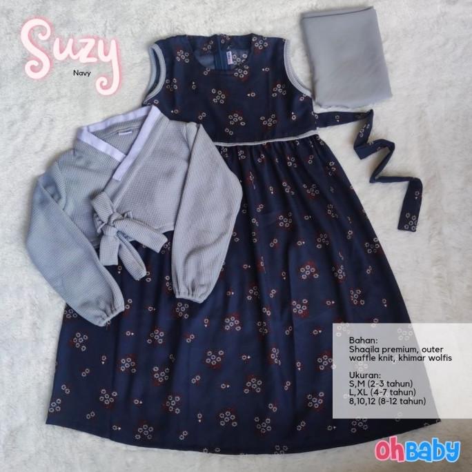 Gamis Anak 5-12thn Baju Muslim Perempuan/Hanbok Korea Ohbaby suzy
