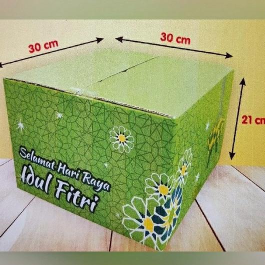 

Termantab] DUS LEBARAN BOX IDULFITRI PACKAGING 30*30*21 KARDUS BERAS KUE SIROP