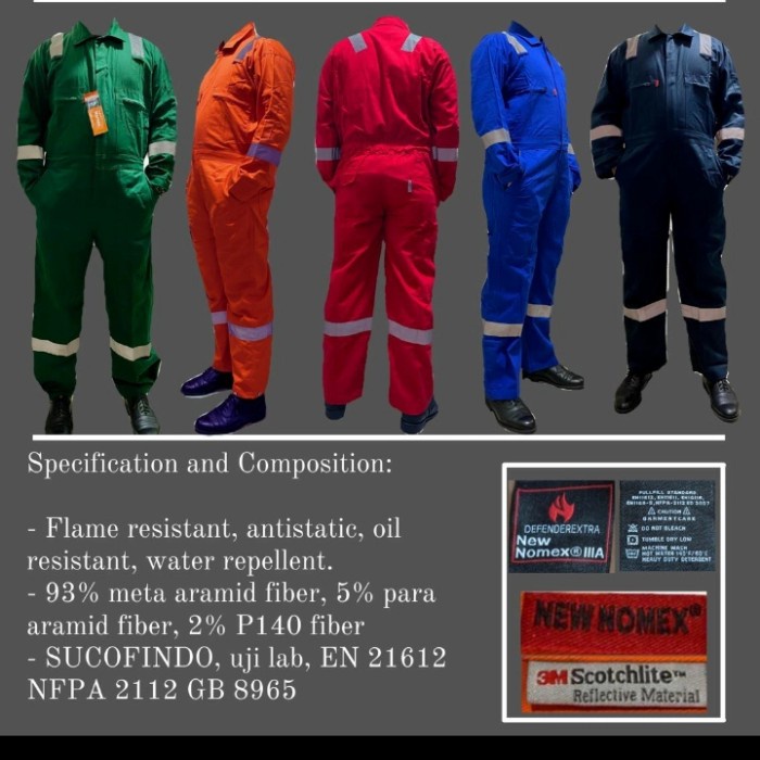 Coverall New Nomex Iiia / Wearpack Nomex Iiia / Original Murah