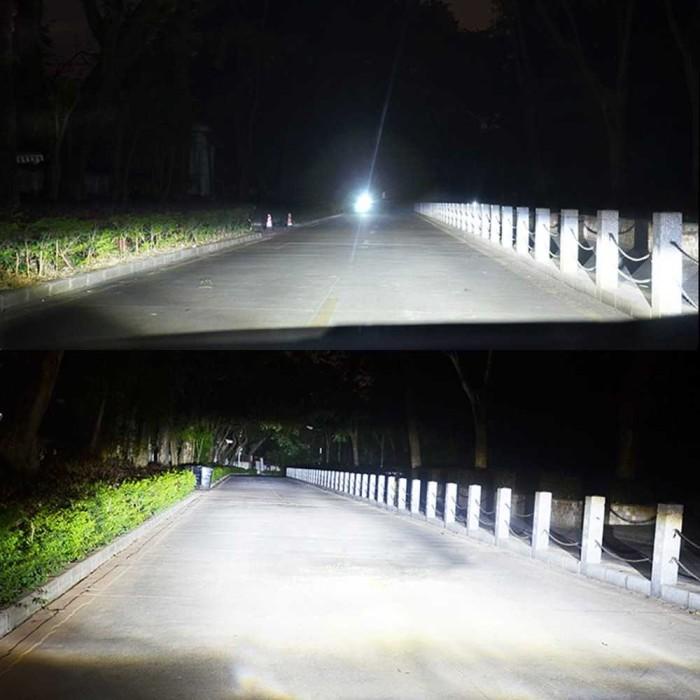 Lampu Mobil Headlamp H4 LED ZES 12000LM HAOSJ 55W 6000K 12V 2 PCS