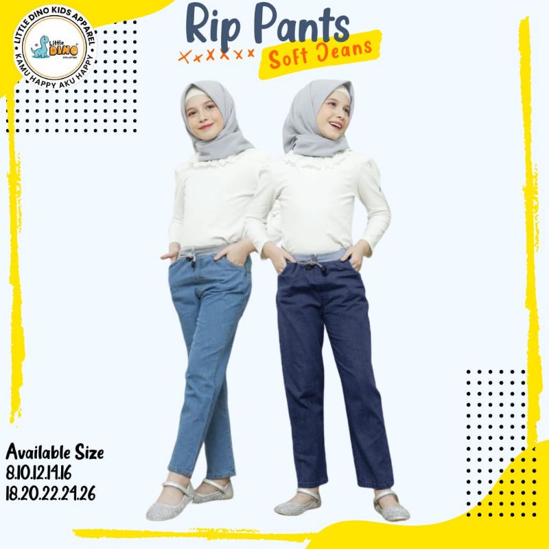 Jeans Anak Panjang Unisex 5 - 16 Tahun