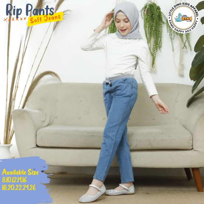 Jeans Anak Panjang Unisex 5 - 16 Tahun