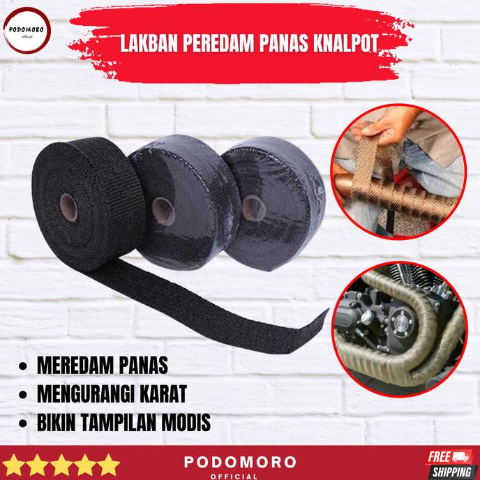 

HARGA DISKON Isolasi Tape Lakban Peredam Panas Knalpot GEONYIEEK Exhaust Wrap