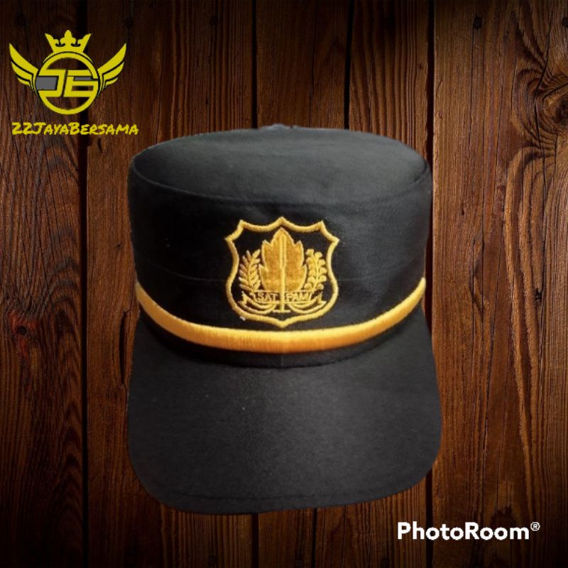 Topi Komando Satpam Coklat Dandru